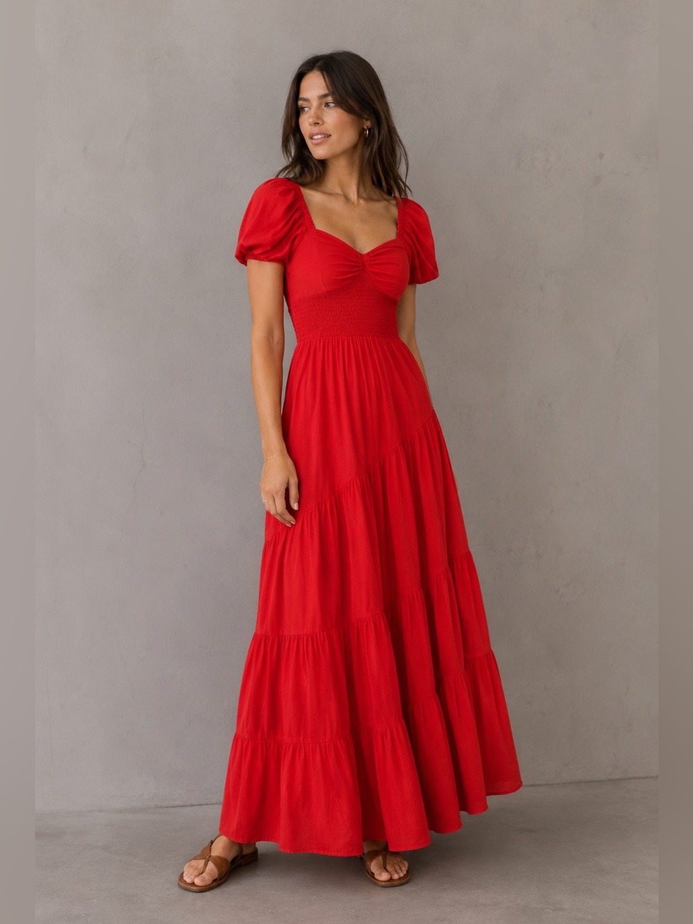 NEW Free People sundrenched short sleeve maxi dress S B1788